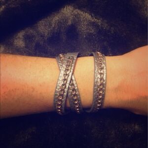 Urban Outfitters Leather and Metal Bohemian Bracelet